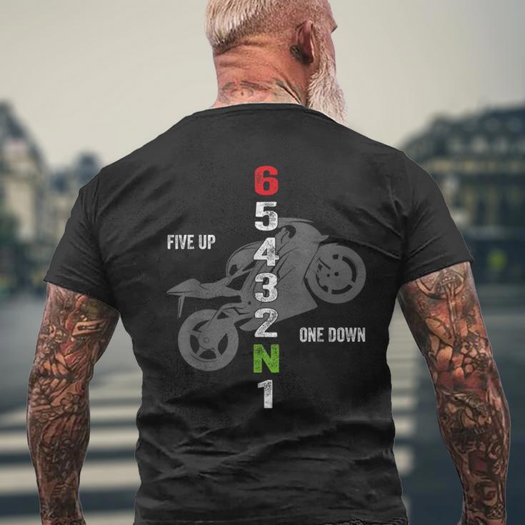Motorcycle Gear Up Down - T-shirt met opdruk van motoruitrusting, korte