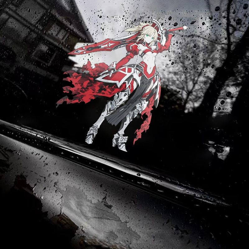 Motorcycle Gear Outlet - Fate Mordred Auto Stickers Anime Figuur