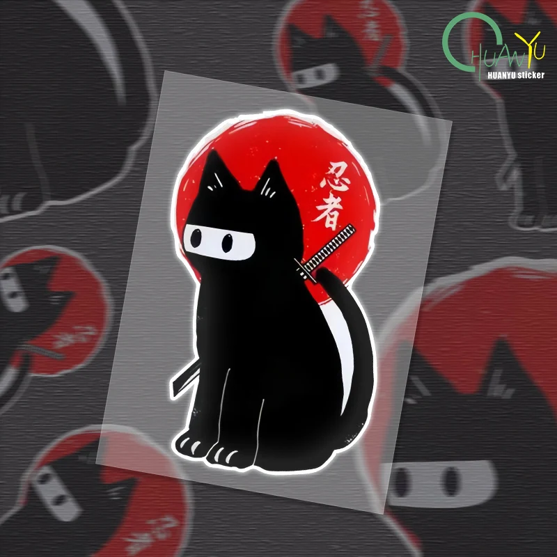 Motorcycle Gear Outlet - Reflecterende kattensticker, Japanse autosticker, kattensticker met