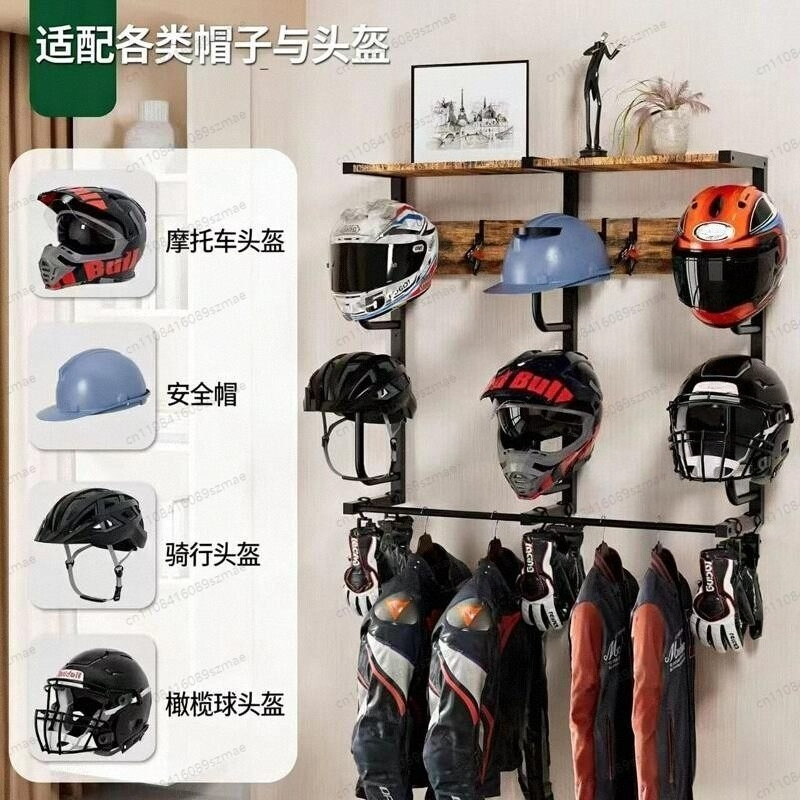 Wandbevestigde helmhouder, mul - Motorcycle Gear Wall Mount recensie en prijs