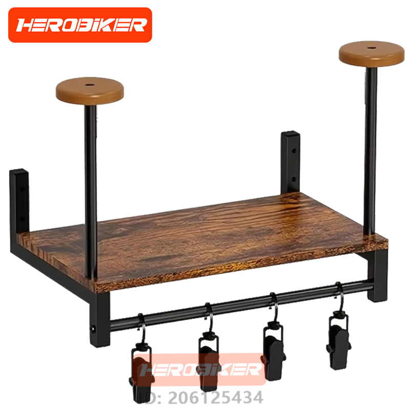 Motorhelm Wandmontage Houten p - Motorcycle Gear Wall Mount recensie en prijs