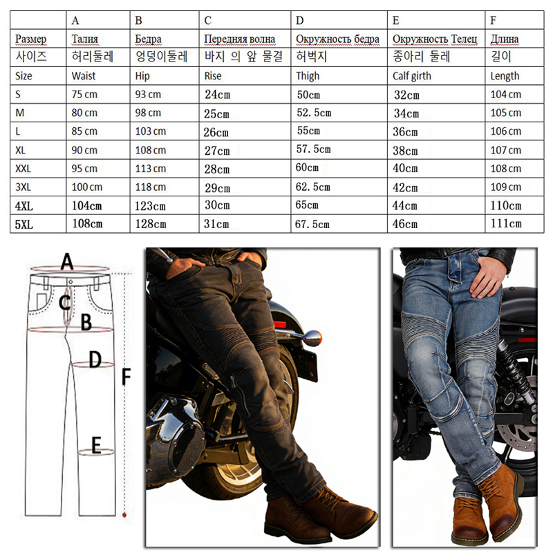 Heren motorjeans van Kevlar, g - Motorcycle Gear Jeans recensie en prijs